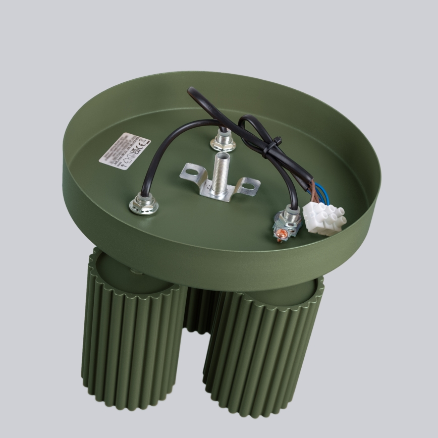 Oświetlenie punktowe KARBON 3xGU10/10W/230V zielony