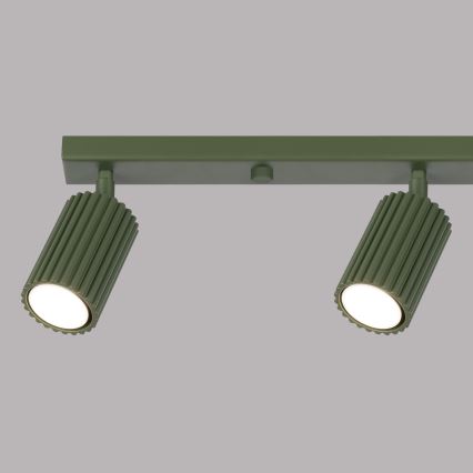 Oświetlenie punktowe KARBON 4xGU10/10W/230V zielony