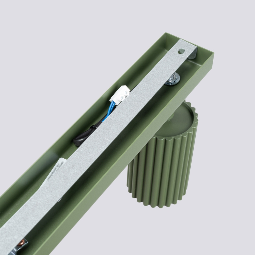 Oświetlenie punktowe KARBON 6xGU10/10W/230V zielony