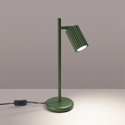 Lampa stołowa KARBON 1xGU10/10W/230V zielony