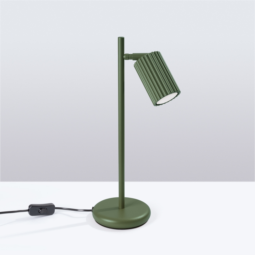 Lampa stołowa KARBON 1xGU10/10W/230V zielony