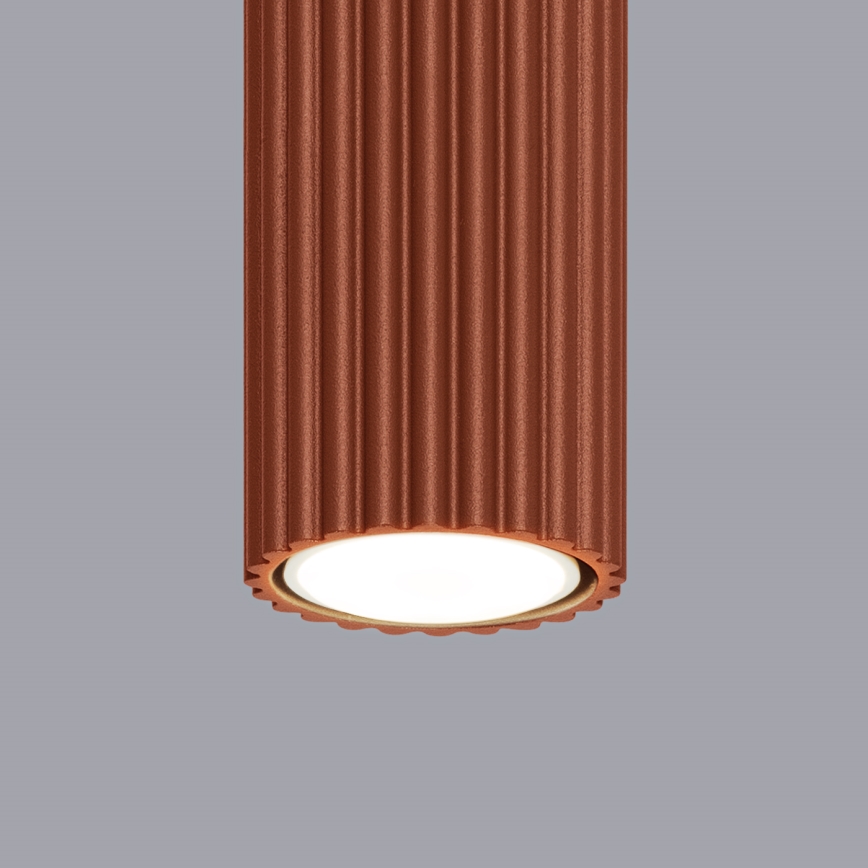 Oświetlenie punktowe KARBON 1xGU10/10W/230V 20 cm czerwony