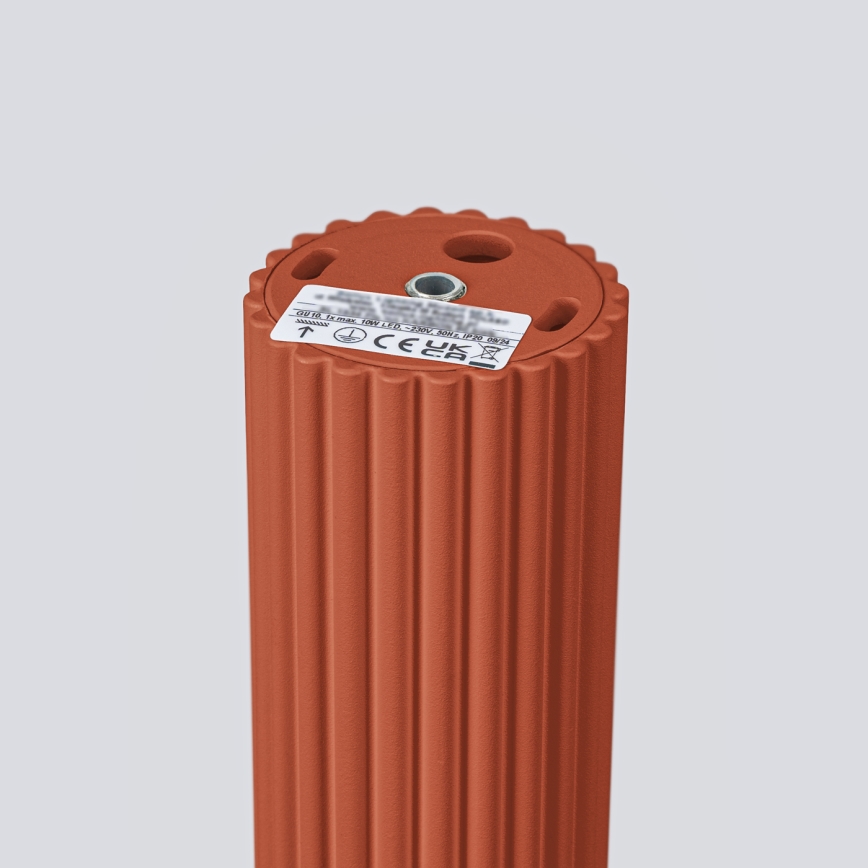Oświetlenie punktowe KARBON 1xGU10/10W/230V 20 cm czerwony
