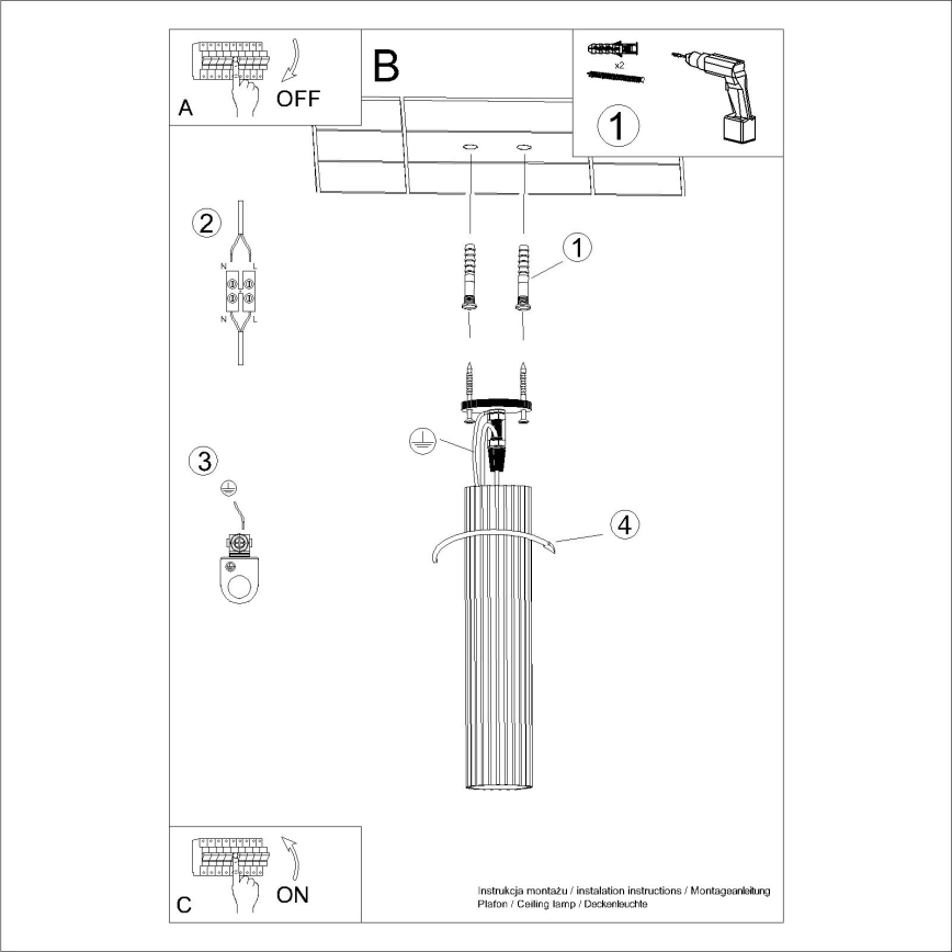 Oświetlenie punktowe KARBON 1xGU10/10W/230V 40 cm czerwony