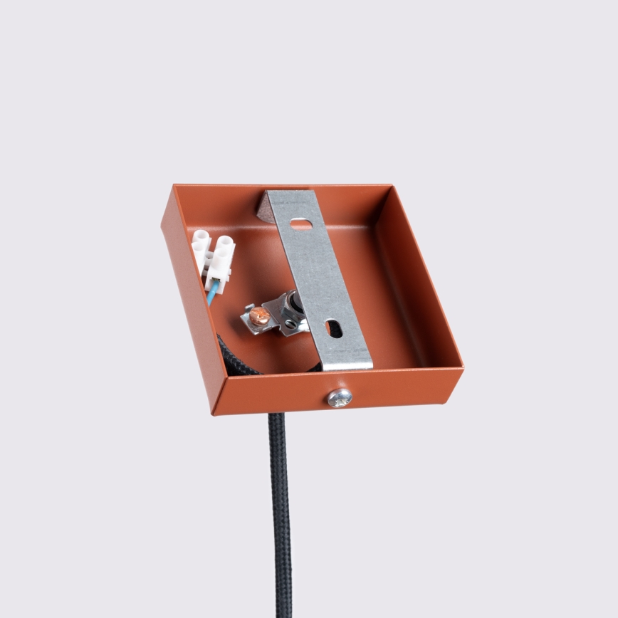 Żyrandol na lince KARBON 1xGU10/10W/230V czerwony