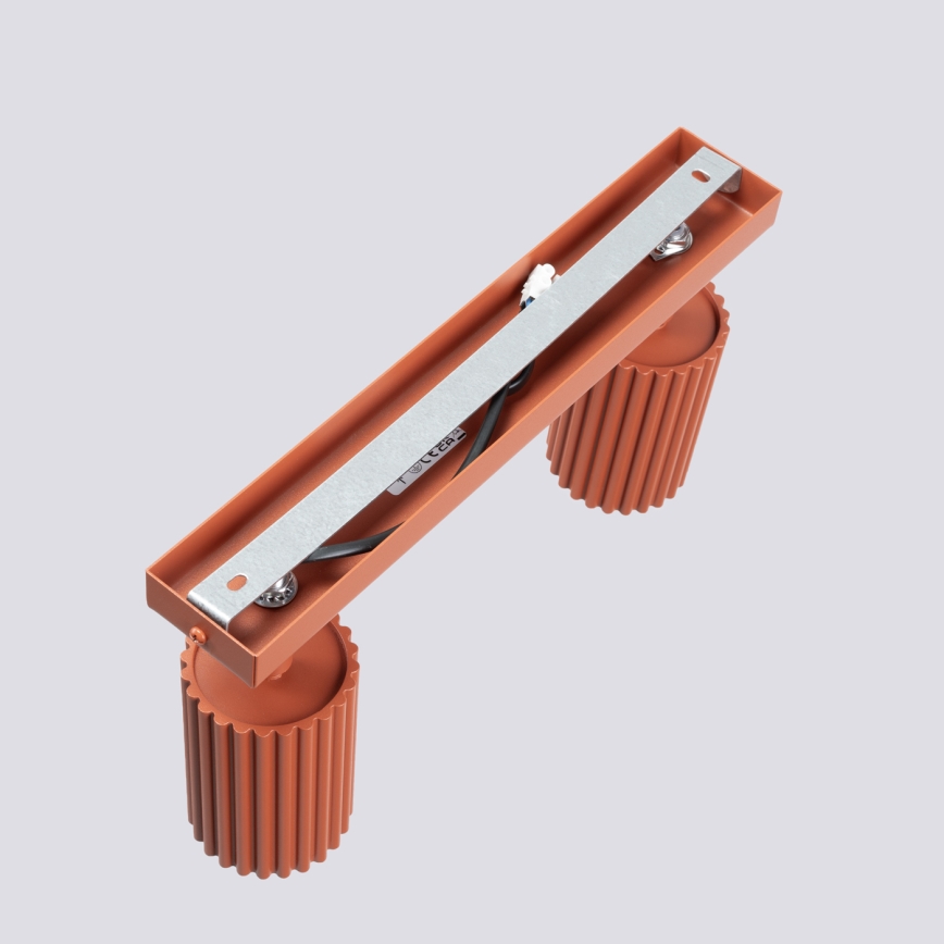 Oświetlenie punktowe KARBON 2xGU10/10W/230V czerwony