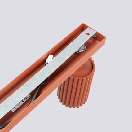 Oświetlenie punktowe KARBON 3xGU10/10W/230V czerwony