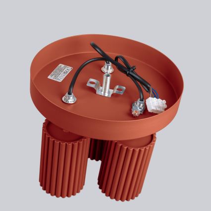 Oświetlenie punktowe KARBON 3xGU10/10W/230V czerwony