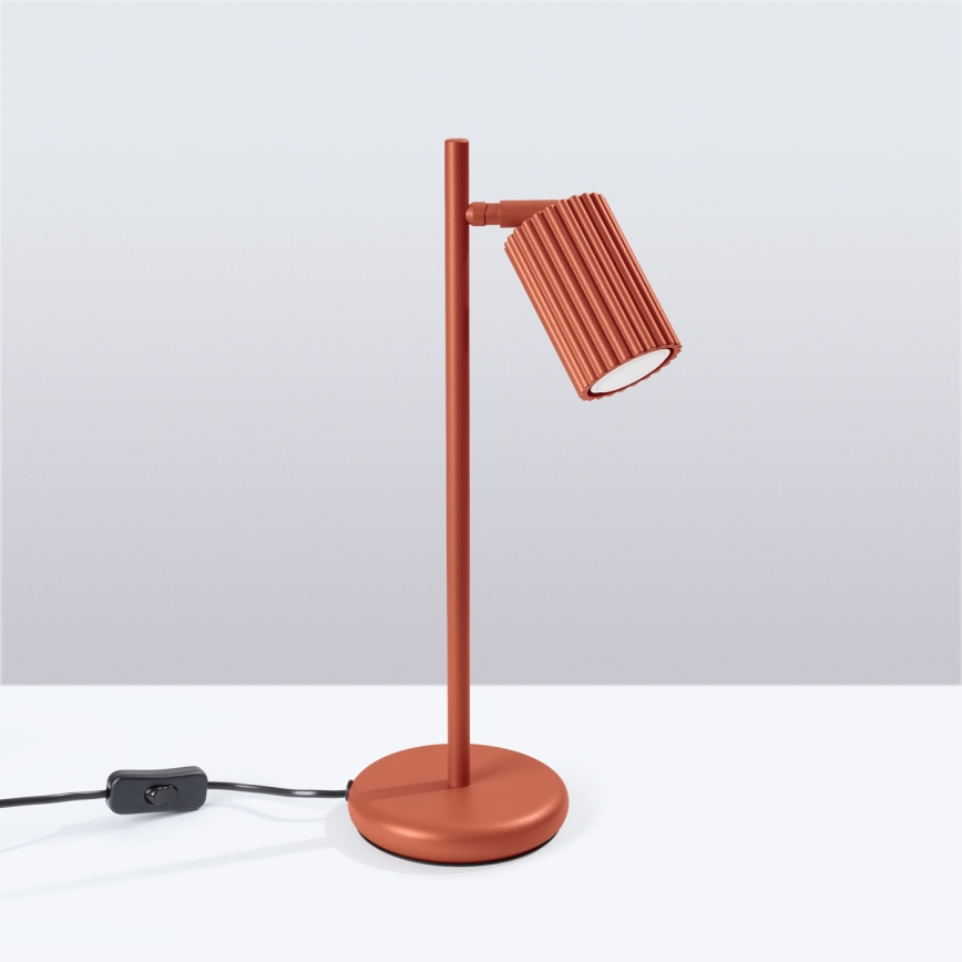 Lampa stołowa KARBON 1xGU10/10W/230V czerwony