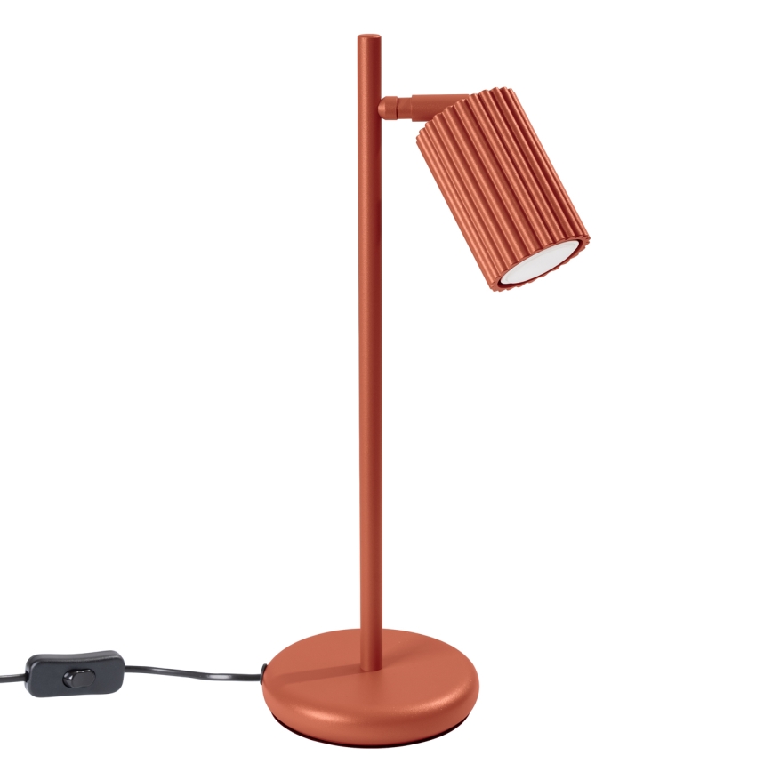 Lampa stołowa KARBON 1xGU10/10W/230V czerwony