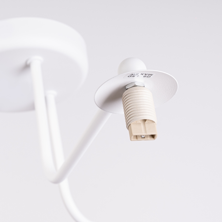 Żyrandol na drążku ASTRAL 3xG9/8W/230V biały