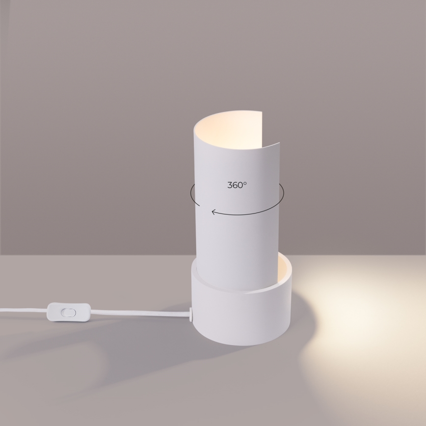 Lampa stołowa FLASH 1xE27/15W/230V biały
