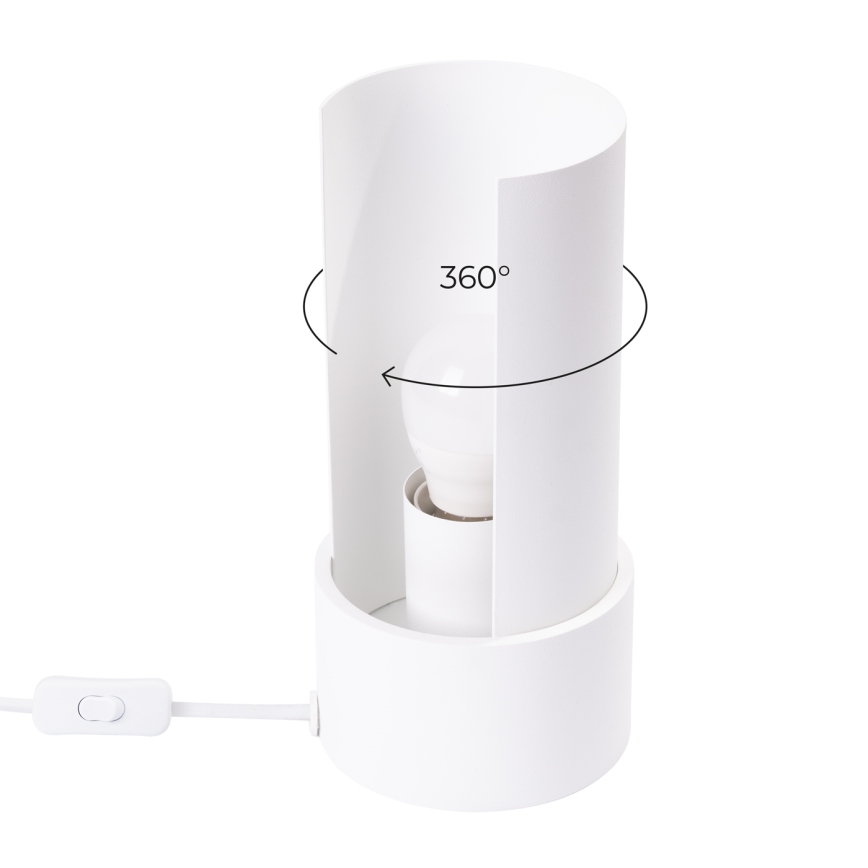 Lampa stołowa FLASH 1xE27/15W/230V biały