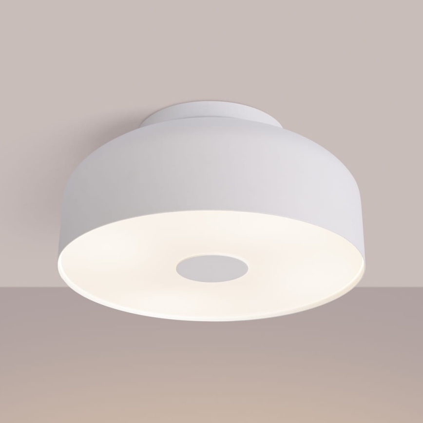 Lampa sufitowa OMIQ 4xE27/15W/230V śr. 30 cm biała