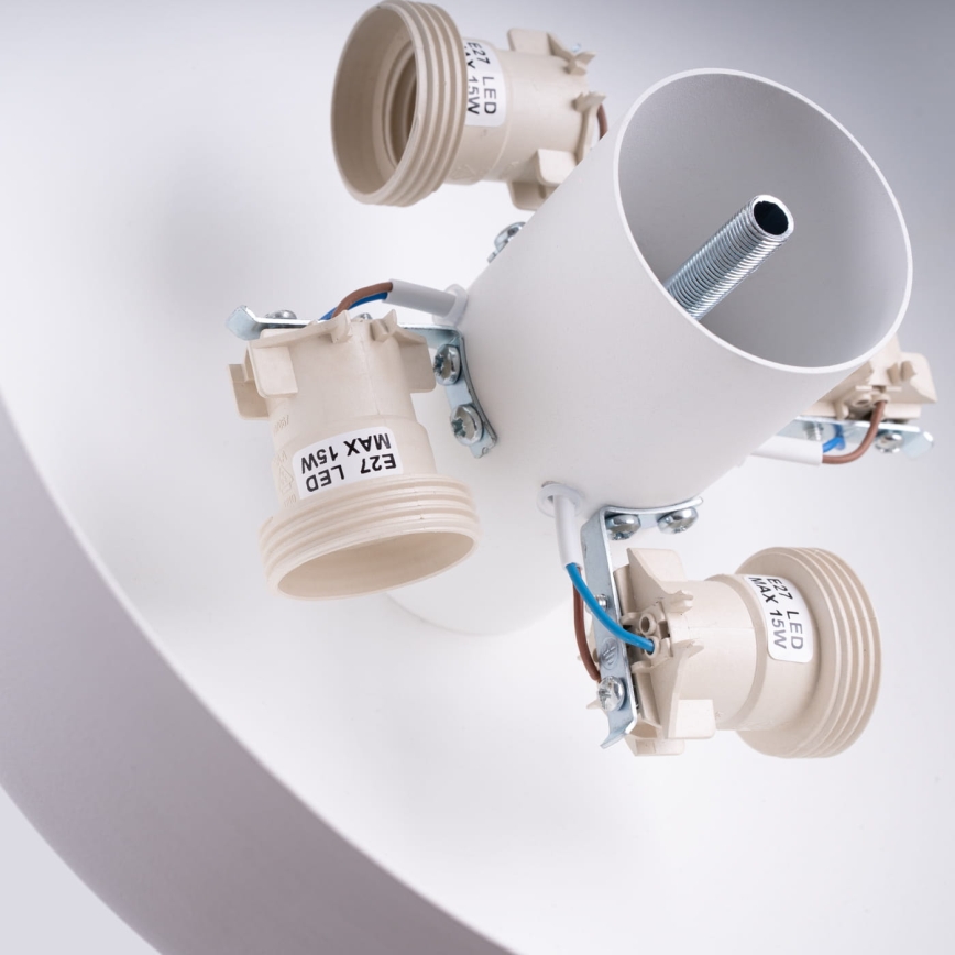 Lampa sufitowa OMIQ 4xE27/15W/230V śr. 30 cm biała