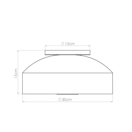 Lampa sufitowa OMIQ 4xE27/15W/230V śr. 30 cm biała