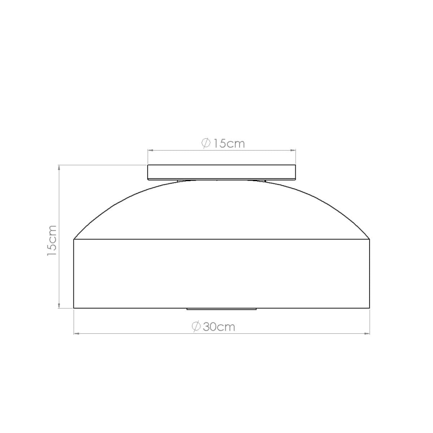 Lampa sufitowa OMIQ 4xE27/15W/230V śr. 30 cm biała