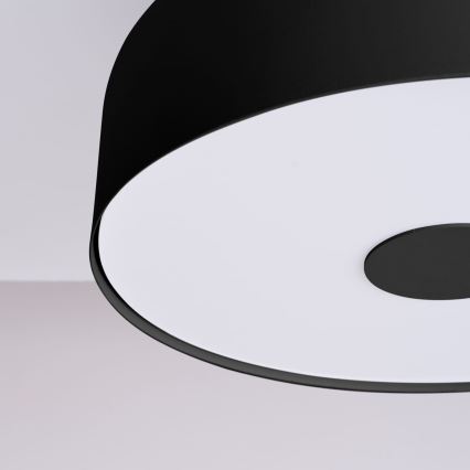 Lampa sufitowa OMIQ 4xE27/15W/230V śr. 30 cm czarna