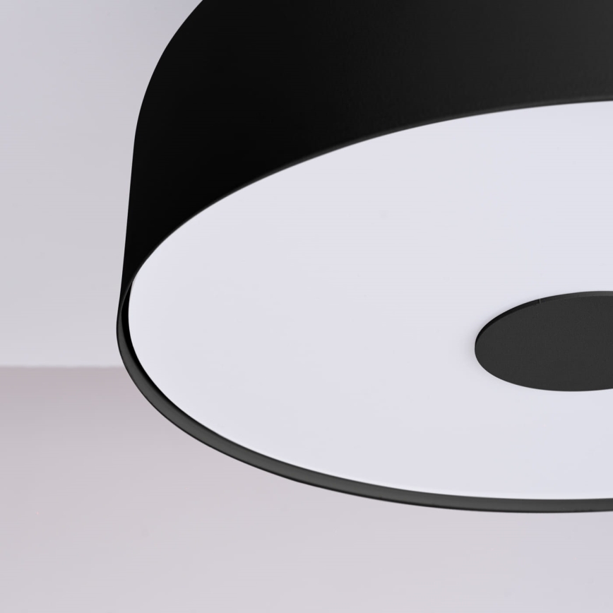 Lampa sufitowa OMIQ 4xE27/15W/230V śr. 30 cm czarna