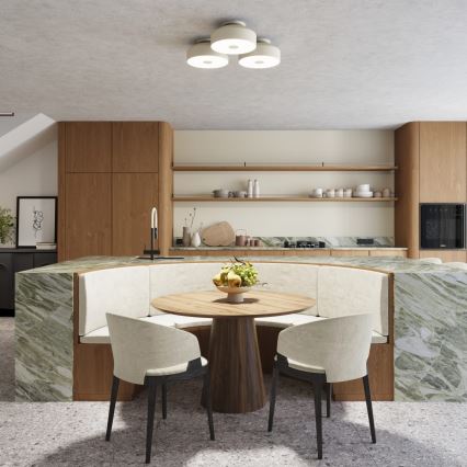 Lampa sufitowa OMIQ 4xE27/15W/230V Ø 30 cm kremowa