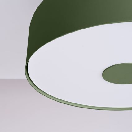 Oprawa sufitowa OMIQ 4xE27/15W/230V śr. 30 cm zielona