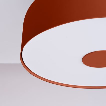 Lampa sufitowa OMIQ 4xE27/15W/230V Ø 30 cm czerwona