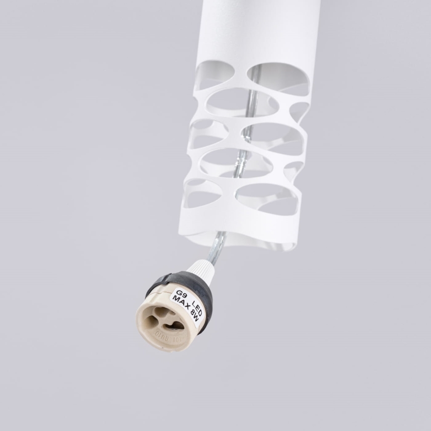 Żyrandol na lince LIRO 1xGU10/10W/230V biały