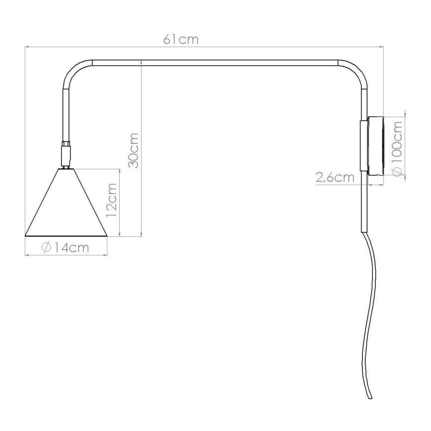 Kinkiet NOX 1xE14/10W/230V czarny