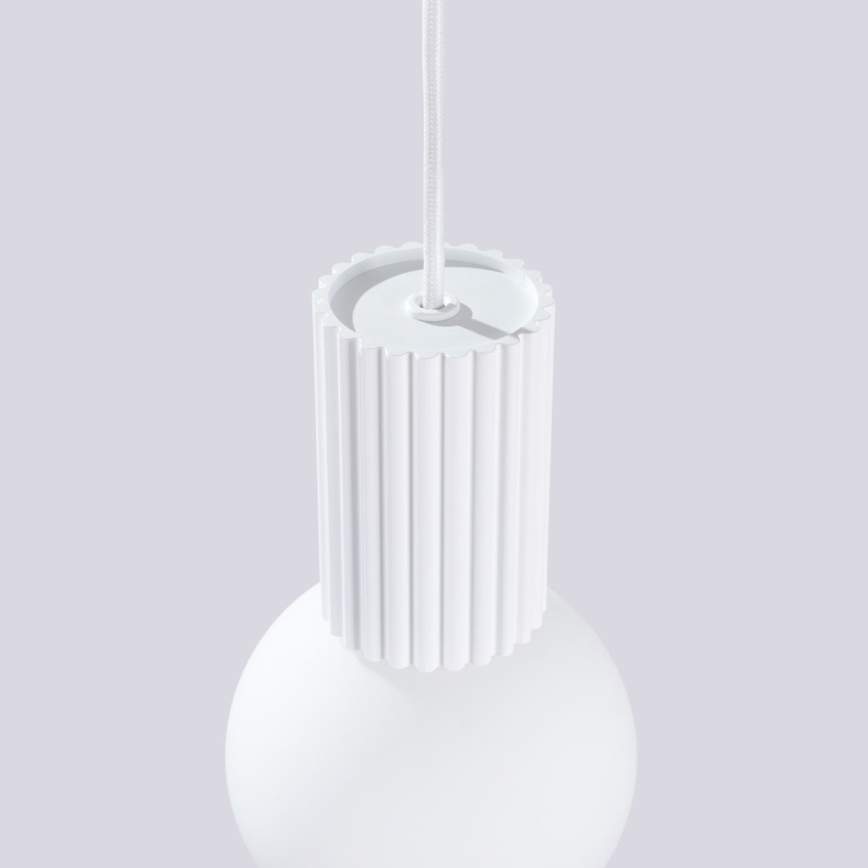 Żyrandol na lince HALO 1xG9/8W/230V śr. 12 cm biały