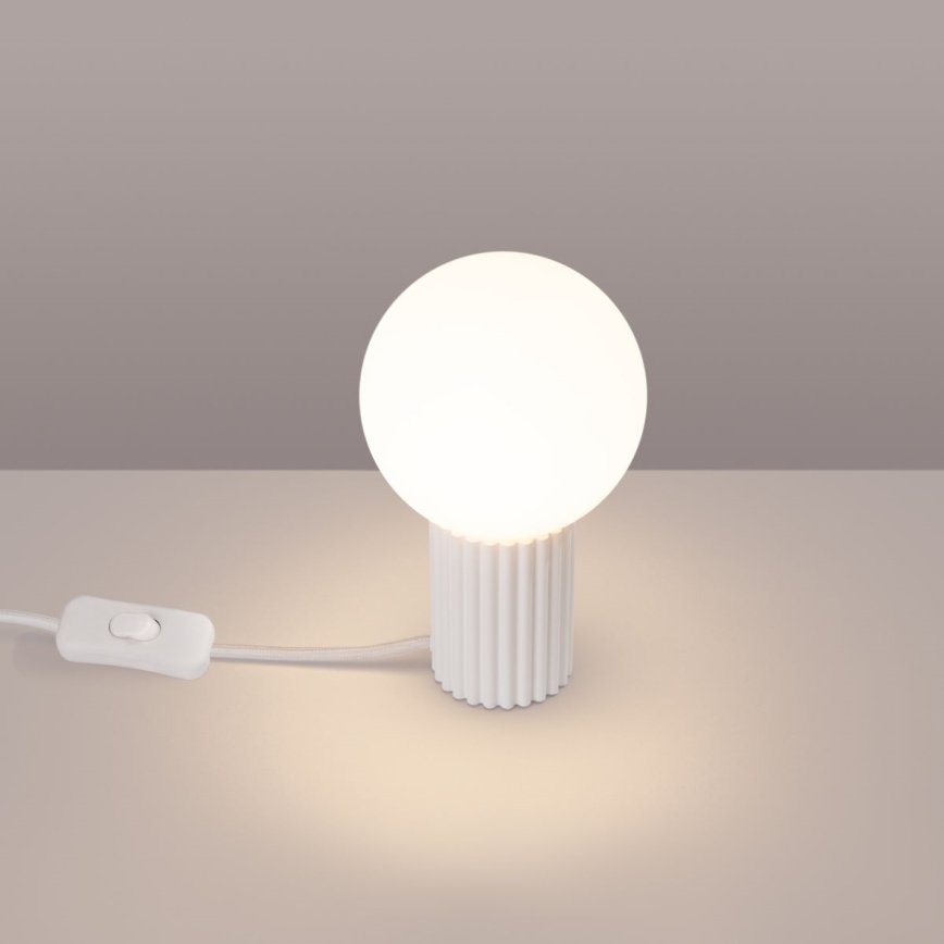 Lampa stołowa HALO 1xG9/8W/230V śr. 12 cm biała
