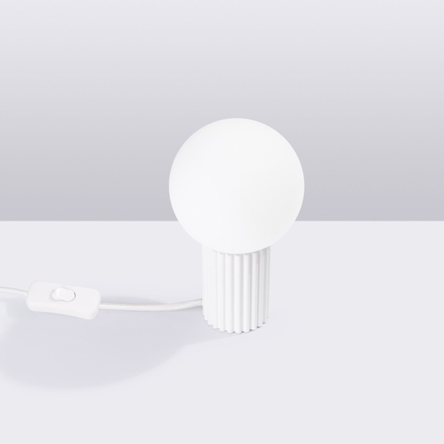 Lampa stołowa HALO 1xG9/8W/230V śr. 12 cm biała