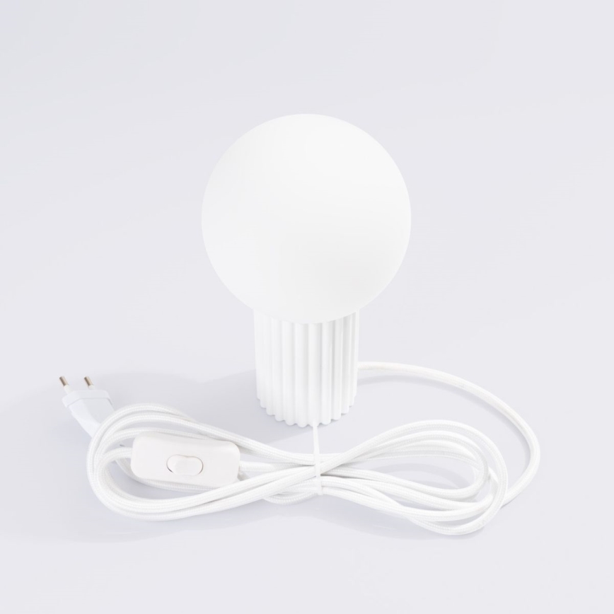 Lampa stołowa HALO 1xG9/8W/230V śr. 12 cm biała