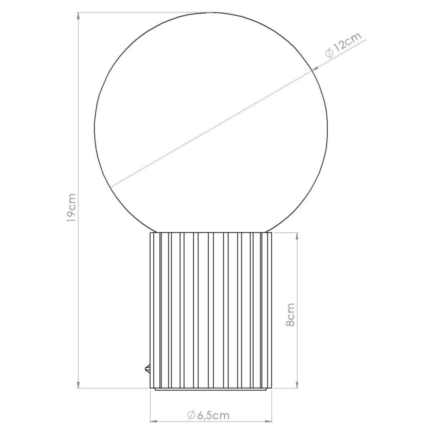 Lampa stołowa HALO 1xG9/8W/230V śr. 12 cm biała
