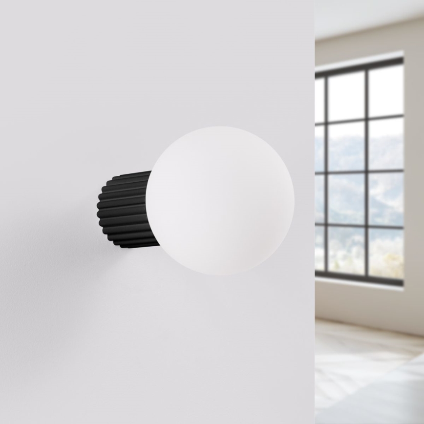 Kinkiet łazienkowy HALO 1xG9/8W/230V śr. 12 cm IP44 czarny