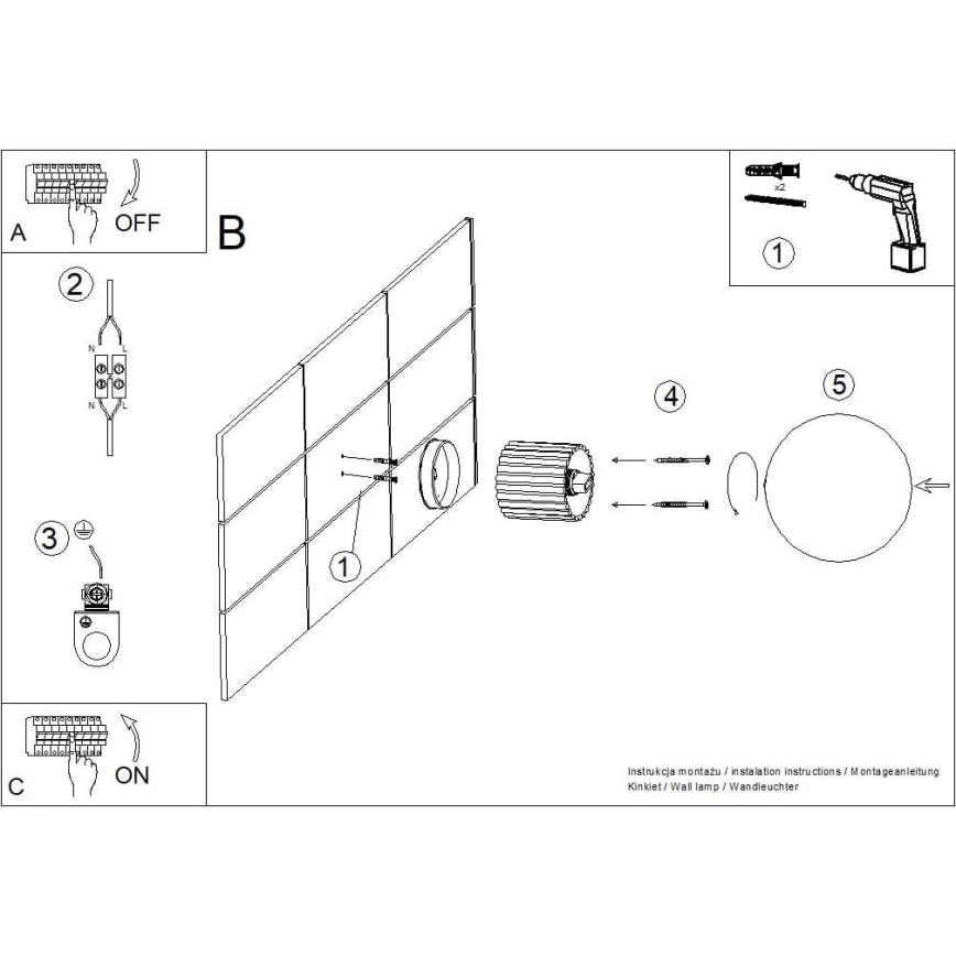 Kinkiet łazienkowy HALO 1xG9/8W/230V śr. 12 cm IP44 czarny