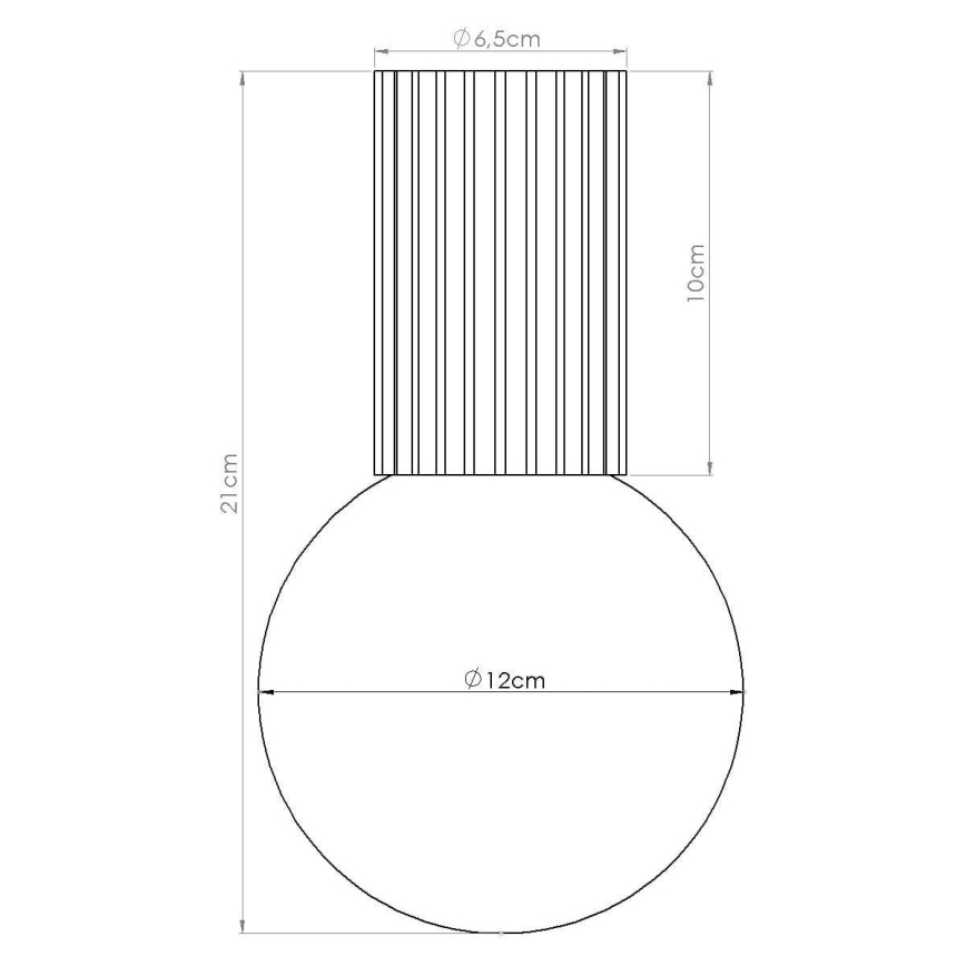 Plafon łazienkowy HALO 1xG9/8W/230V śr. 12 cm IP44 czarny