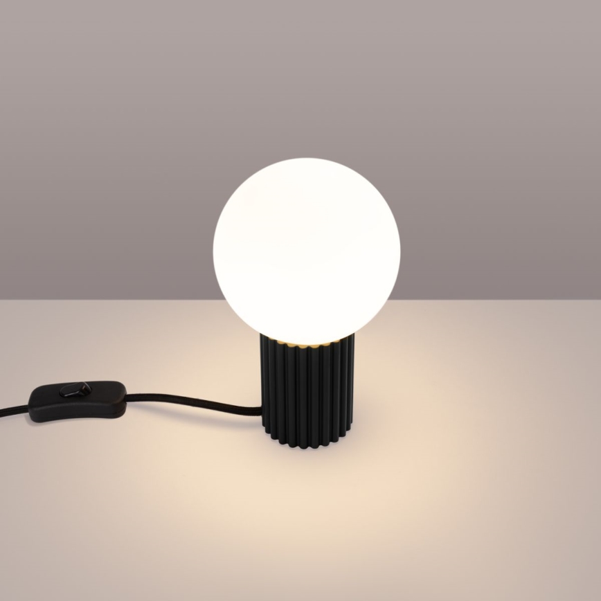 Lampa stołowa HALO 1xG9/8W/230V śr. 12 cm czarna