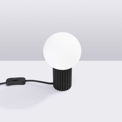 Lampa stołowa HALO 1xG9/8W/230V śr. 12 cm czarna
