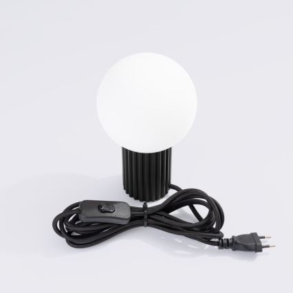 Lampa stołowa HALO 1xG9/8W/230V śr. 12 cm czarna