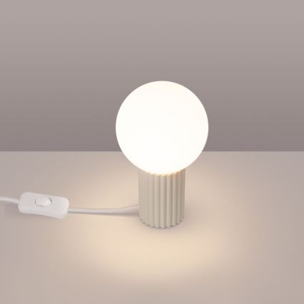 Lampa stołowa HALO 1xG9/8W/230V śr. 12 cm kremowa