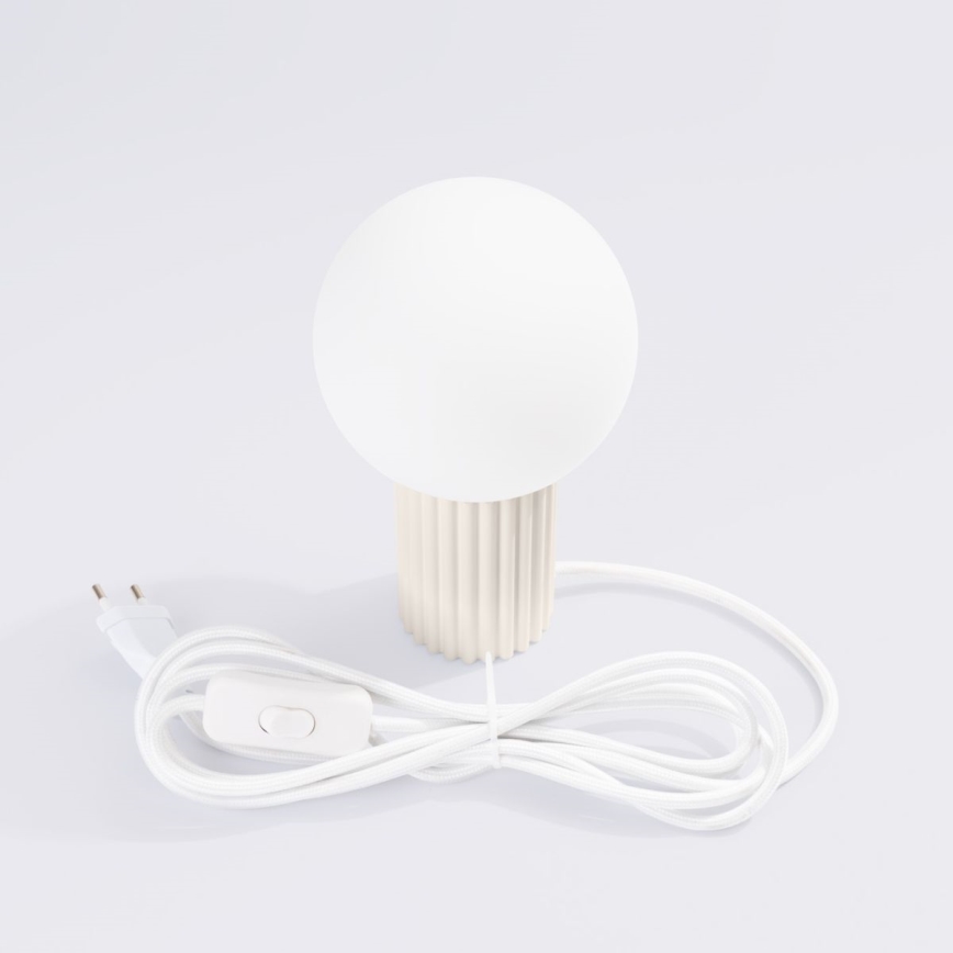 Lampa stołowa HALO 1xG9/8W/230V śr. 12 cm kremowa