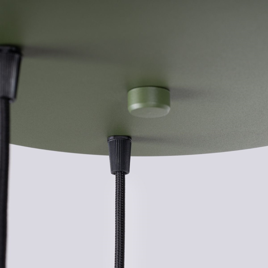 Żyrandol na lince HALO 3xG9/8W/230V śr. 25 cm zielony