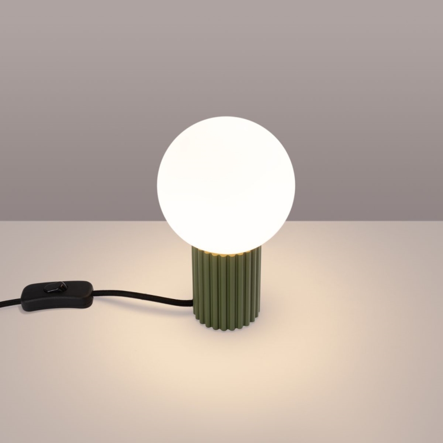 Lampa stołowa HALO 1xG9/8W/230V śr. 12 cm zielona