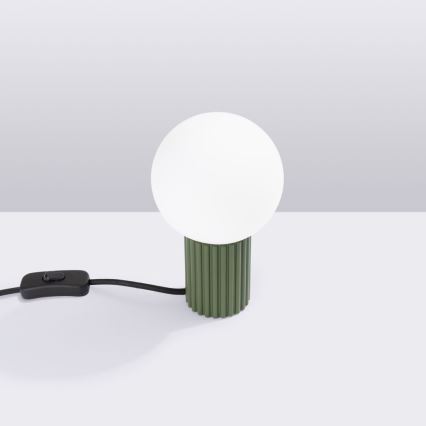 Lampa stołowa HALO 1xG9/8W/230V śr. 12 cm zielona