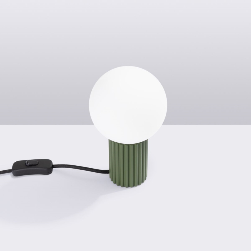 Lampa stołowa HALO 1xG9/8W/230V śr. 12 cm zielona