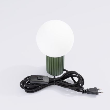 Lampa stołowa HALO 1xG9/8W/230V śr. 12 cm zielona