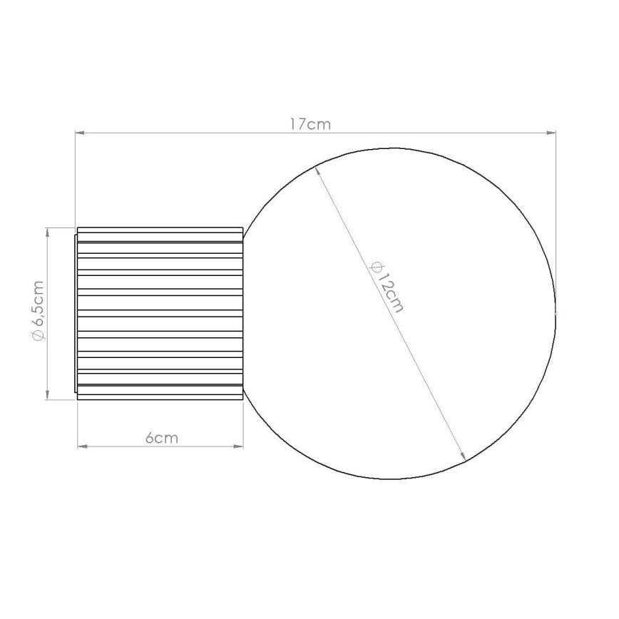 Kinkiet łazienkowy HALO 1xG9/8W/230V śr. 12 cm IP44 pomarańczowy