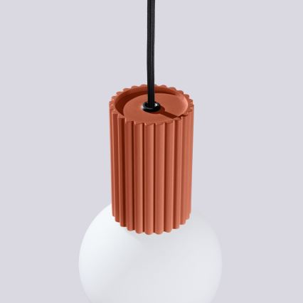 Żyrandol na lince HALO 1xG9/8W/230V śr. 12 cm pomarańczowy