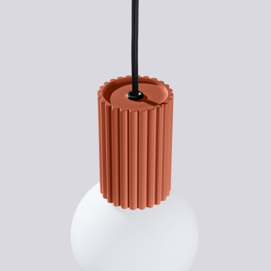 Żyrandol na lince HALO 1xG9/8W/230V śr. 12 cm pomarańczowy