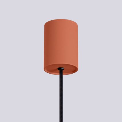 Żyrandol na lince HALO 1xG9/8W/230V śr. 12 cm pomarańczowy